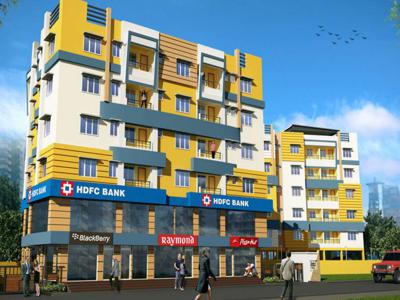 912 sq ft 2 BHK 2T Apartment for sale at Rs 36.00 lacs in Podder Radha Krishna Kunj in Rajarhat, Kolkata