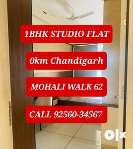 1BHK Studio Apartment Mohali Walk Sector 62 Flat Furnished Chandigarh