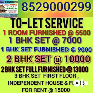 Ac Furnished room with bed gzeer fridge table chair invator car parkng
