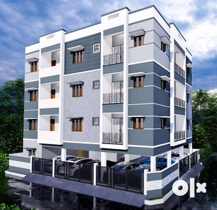 BRAND NEW 2BHK FLAT READY TO MOVE BACK SIDE TO PANCHAYATH OFFICE