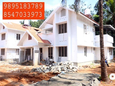 House at Kanakkarry main road side 13 cent 2970 sq feet 4 bed 1.20 cro