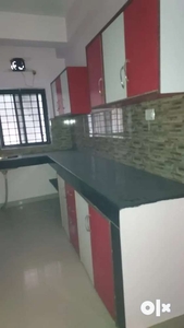 Three bhk semi furnished flat at lalpur prime location