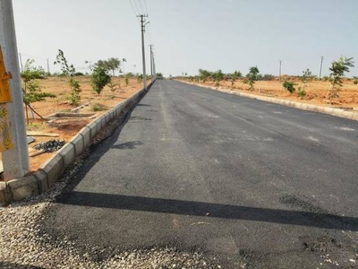 2016 sq ft West facing Plot for sale at Rs 28.00 lacs in HMDA APPROVED LAYOUT OPEN PLOTS FOR SALE NEAR SRISAILAM HIGHWAY AMAZON DATA CENTER in Tukkuguda, Hyderabad