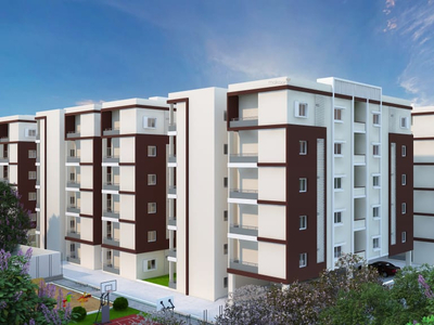 585 sq ft 1 BHK 1T West facing Apartment for sale at Rs 35.00 lacs in NSK Nsks Royale in Hafeezpet, Hyderabad