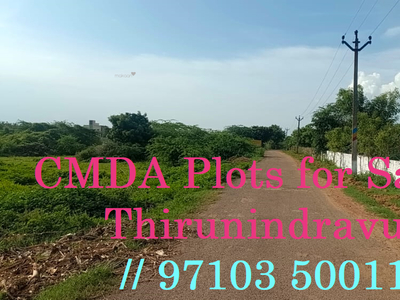 942 sq ft NorthEast facing Completed property Plot for sale at Rs 13.18 lacs in CMDA Plots for sale in Thiruninravur, Chennai