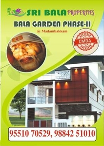 950 sq ft North facing Plot for sale at Rs 45.00 lacs in Project in Medavakkam, Chennai