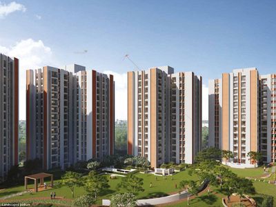1030 sq ft 3 BHK 3T Apartment for sale at Rs 57.00 lacs in DTC CapitalCity 10th floor in Rajarhat, Kolkata