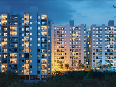 1162 sq ft 3 BHK 3T Apartment for sale at Rs 40.00 lacs in Atri Aqua 10th floor in Narendrapur, Kolkata