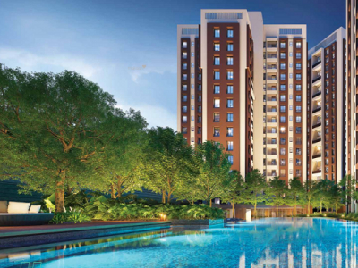1865 sq ft 3 BHK 3T Apartment for sale at Rs 2.45 crore in Srijan Town Square 20th floor in New Town, Kolkata