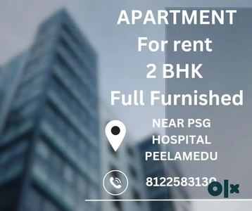 2bhk full furnished apartment for rental in coimbatore