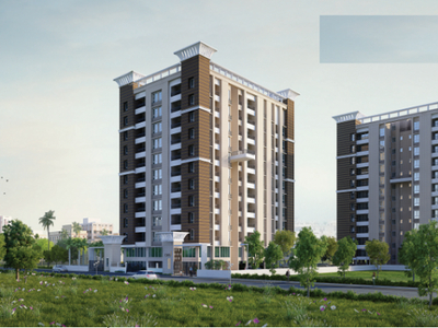 624 sq ft 2 BHK 2T Apartment for sale at Rs 53.00 lacs in Merlin Next 10th floor in Behala, Kolkata