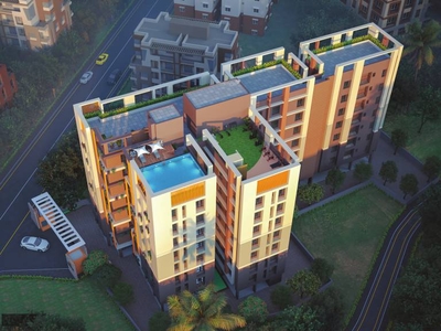 976 sq ft 2 BHK 2T Apartment for sale at Rs 69.00 lacs in Manor Priva 2th floor in New Town, Kolkata
