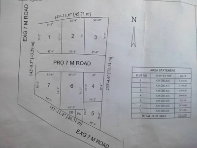 1374 sq ft Completed property Plot for sale at Rs 48.08 lacs in Tmt P Sumathi Chennai SK Avenue in Padappai, Chennai