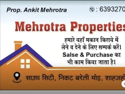 1RK,1BHK,2BHK,3BHK And all properties available.