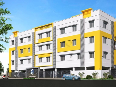 790 sq ft 2 BHK Launch property Apartment for sale at Rs 39.49 lacs in F K Medows Square in Medavakkam, Chennai