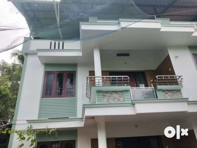 Thrissur house floor rent with good road, 2 bedrooms