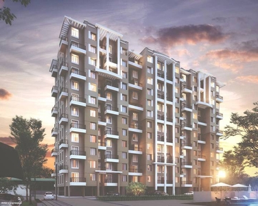 1067 sq ft 2 BHK 2T North facing Apartment for sale at Rs 70.00 lacs in Nyati Elan South East 1th floor in Wagholi, Pune