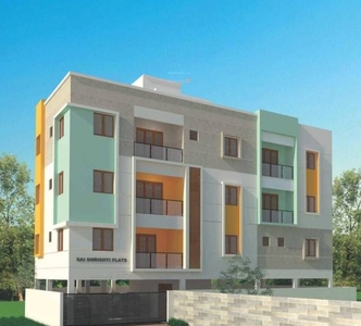 1148 sq ft 3 BHK Under Construction property Apartment for sale at Rs 57.40 lacs in Green Sai Shrishti Flats in Kolapakkam, Chennai