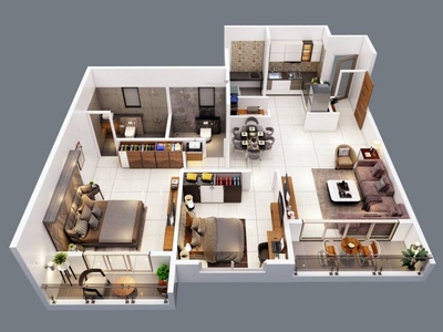 1200 sq ft 3 BHK 3T East facing Apartment for sale at Rs 1.02 crore in Matrix One Platinum in Akurdi, Pune