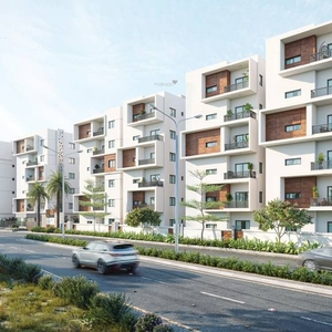 1212 sq ft 3 BHK 3T West facing Apartment for sale at Rs 82.42 lacs in Fortune Green Sapphire in Tellapur, Hyderabad