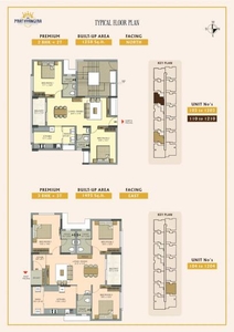 1258 sq ft 2 BHK 2T Apartment for sale at Rs 97.00 lacs in DAC Prathyangira in Sholinganallur, Chennai