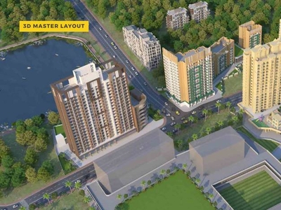 672 sq ft 1 BHK 2T Apartment for rent in Squarefeet Metropolis Rivera at Thane West, Mumbai by Agent Mahadev Properties