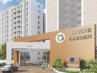 1107 sq ft 2 BHK 2T West facing Apartment for sale at Rs 63.00 lacs in Shriram Divine Garden in Lohegaon, Pune