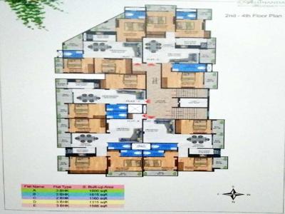 3 BHK Apartment 1435 Sq.ft. for Sale in