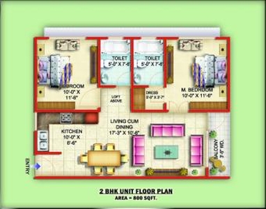 2 BHK fully furnished apartments For Sale India