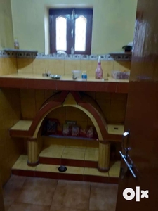 Two bed room with wardrobe , kitchen, living,pooja ghar parking area