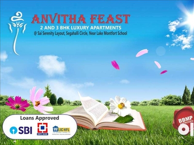 2&3 BHK BBMP Approved North East Flats @ affordable Prices @ Segahalli