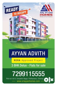 3 Bhk Deluxe Flat For Sale