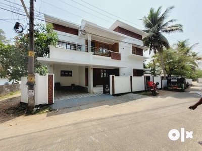 Main road 50 mtr wide tar road 4 bhk new house edappally Paravur road