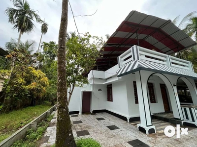 West facing well built house for sale in Kavanad,Kollam
