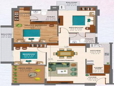 1000 sq ft 3 BHK 2T Apartment for sale at Rs 97.00 lacs in Ashiana Amarah in Sector 93, Gurgaon