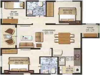 1047 sq ft 3 BHK 3T Completed property Apartment for sale at Rs 68.24 lacs in Provident Kenworth 5th floor in Rajendra Nagar, Hyderabad