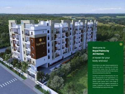 1065 sq ft 2 BHK 2T Apartment for sale at Rs 42.60 lacs in Aakanksha Royal Palms in Shankarpalli, Hyderabad