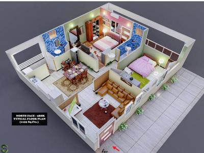 1155 sq ft 2 BHK 2T Apartment for sale at Rs 20.79 lacs in Project in Shamirpet, Hyderabad