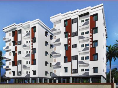 1200 sq ft 2 BHK Launch property Apartment for sale at Rs 57.60 lacs in Srija Twin Towers in Dammaiguda, Hyderabad