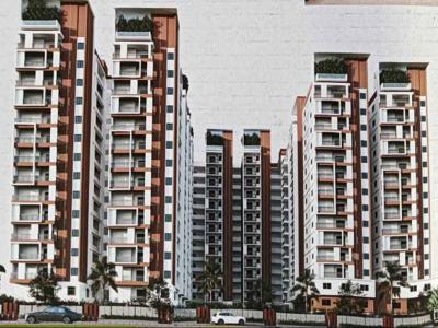 1275 sq ft 2 BHK 2T West facing Apartment for sale at Rs 63.74 lacs in Merlion Galaxia 14th floor in Pragathi Nagar Kukatpally, Hyderabad