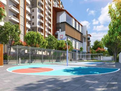1325 sq ft 2 BHK Launch property Apartment for sale at Rs 94.06 lacs in Hallmark Skyrena in Narsingi, Hyderabad