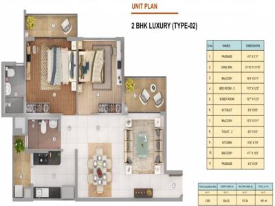 1359 sq ft 2 BHK 2T Under Construction property Apartment for sale at Rs 95.13 lacs in Shapoorji Pallonji JoyVille in Sector 102, Gurgaon