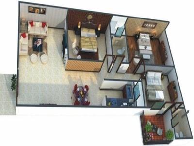 1400 sq ft 3 BHK 2T Apartment for sale at Rs 71.53 lacs in Uday East Avenue in Sector 73, Noida