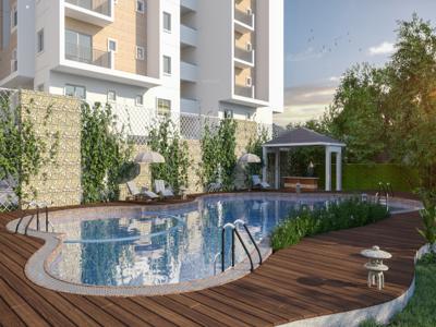 1465 sq ft 3 BHK Launch property Apartment for sale at Rs 90.83 lacs in Shanta THE BODHIVRIKSHA in Appa Junction Peerancheru, Hyderabad