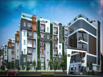 1480 sq ft 3 BHK 3T Under Construction property Apartment for sale at Rs 75.48 lacs in Syamantaka Emerald Heights in Bachupally, Hyderabad