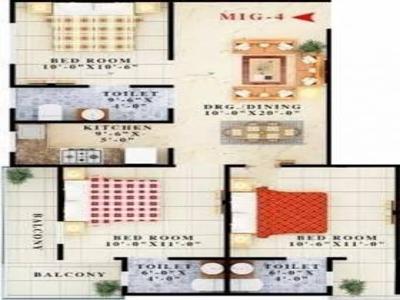 1560 sq ft 3 BHK 3T Apartment for sale at Rs 76.56 lacs in USB Vihaan Group Housing in Phase 2 Noida Extension, Noida