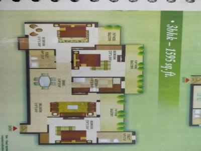 1595 sq ft 3 BHK 3T Apartment for sale at Rs 60.61 lacs in Gardenia Gateway in Sector 75, Noida