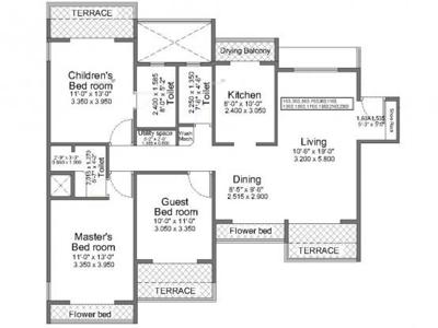 1770 sq ft 3 BHK 3T Apartment for rent in Regency Crest at Kharghar, Mumbai by Agent Home Store Realty kharghar