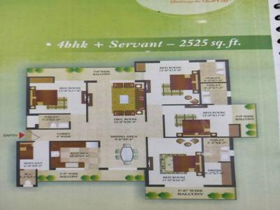 2525 sq ft 3 BHK 5T Apartment for sale at Rs 98.48 lacs in Gardenia Gateway in Sector 75, Noida