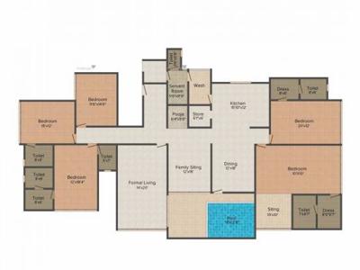 5470 sq ft 5 BHK 5T Apartment for sale at Rs 4.11 crore in JP Iscon Platinum in Bopal, Ahmedabad